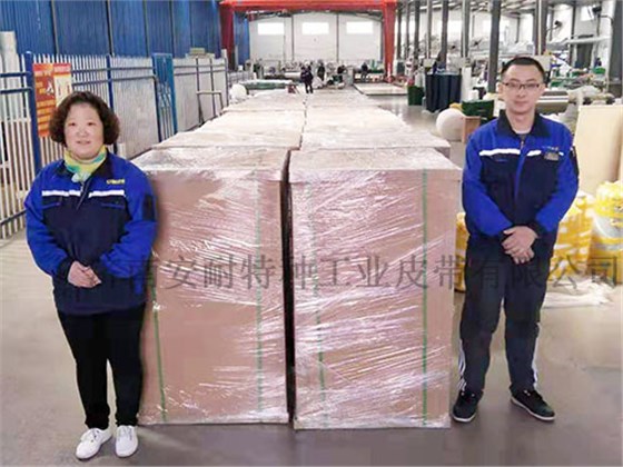 40條出口的工業皮帶濟南安耐如期交貨03 40條出口的工業皮帶濟南安耐如期交貨03