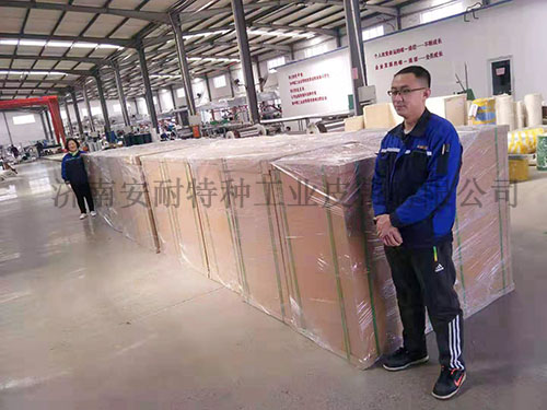 40條出口的工業皮帶濟南安耐如期交貨01 40條出口的工業皮帶濟南安耐如期交貨01